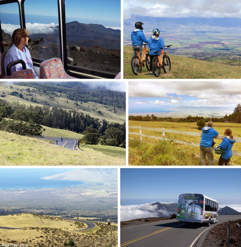 biking Haleakala day