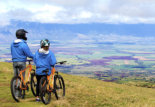 maui haleakala sunrise downhill bike tour with mountain riders