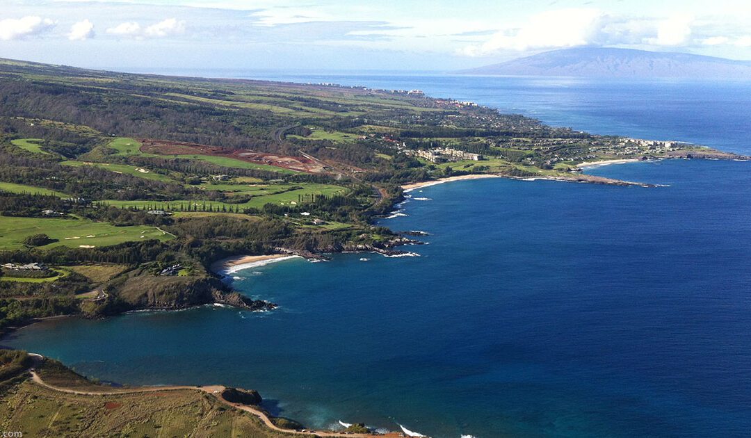 Kapalua Maui Aerial View
